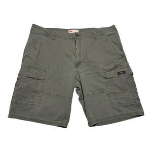 Wrangler 112336221 Olive Green Cotton Blend Cargo Shorts Men's 38